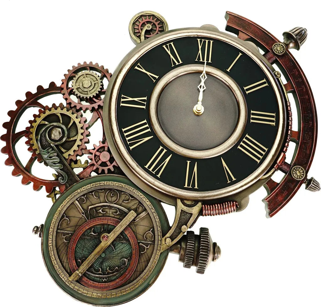  Steampunk Wanduhr Astrolabium - Bronziert By Veronese