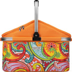  Kühlkorb Isolier Einkaufskorb Paisley + 3 Kühlakkus - Paisley