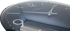  NeXtime Wanduhr BASIC DOME Ø35,6cm Lautlos Wohnzimmer Küche Quarz Uhr Schwarz
