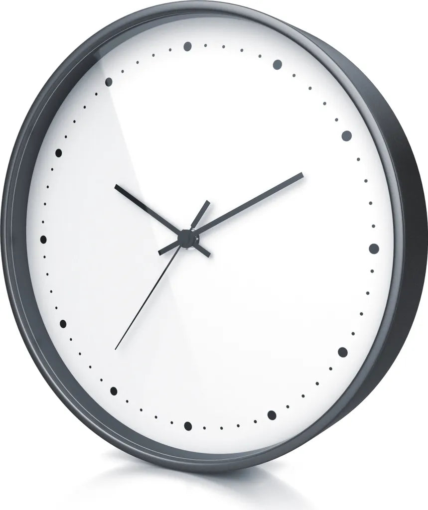  BEARWARE Wanduhr Rund Mit 24 Cm Durchmesser Analoge Anzeige - DCF-Signal - Batteriebetrieb
