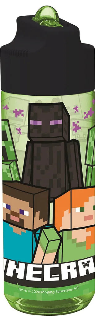  P:OS Schule Tritan-Trinkflasche Minecraft, 540 Ml, Inkl. Trinkhalm Trinkflaschen Unterwasserwelt RT_Trinkflaschen Bayw1120