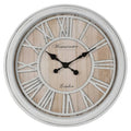  H&S Collection Wanduhr London Römische Ziffern Weiß Und Natur