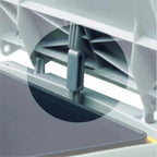  WESCO Einbau-Abfallsammler 30DT - 16 Liter, Hinter Drehtüren, Alugrau
